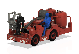 Sepma K35 Fire avec son conducteur x4 1/350 - impression 3D