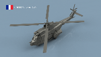 AS-330 Puma 1/700 x2 - impression 3D