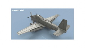 Breguet Alizé ailes dépliées 1/700 x5 - impression 3D