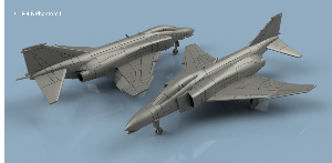 F-4 Phantom II 1/200 x1 - impression 3D