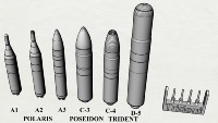 Missiles balistiques US 1/100 impression 3D