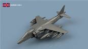 Harrier II UK 1/400 x5 - impression 3D