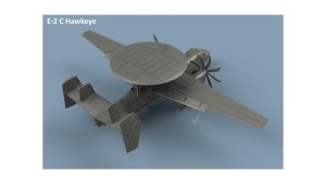 Grumman E-2C Hawkeye ailes dépliées x2 1/350 - impression 3D