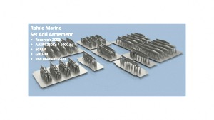 Set armement supplémentaire pour Rafale Marine 1/400 - impression 3D