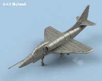 A-4 E Skyhawk x5 avec armement 1/400 - impression 3D