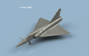 Mirage 2000 C x5 1/400 - impression 3D