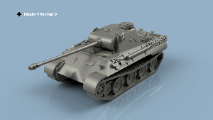 Pzkpfw V Panther 1/100 x1 - impression 3D