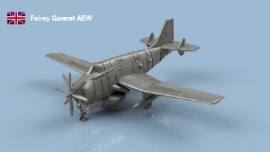 Fairey Gannet x5 1/700 - impression 3D