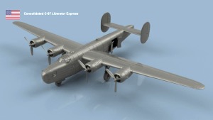 Consolidated C-87 Liberator Express 1/100 x1 - impression 3D