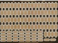 WW2 USN NAVY paniers pour radeaux flottants, 72 grands, 30 petits 1/350 
