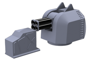 Mortier ASM 305mm x1 1/400 - impression 3D