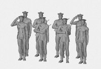 Marins et officiers - garde d'honneur x 40 1/200 - impression 3D