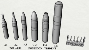 Missiles balistiques US 1/400 impression 3D