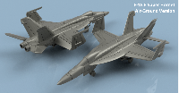 F18 E SUPER HORNET bombardement ailes pliées x5 1/400 en impression 3D
