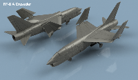 Vought RF-8 A Crusader ailes repliées x5 1/400 - impression 3D