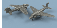 EA-6 Prowler / Electric Intruder 1/700 x5 - impression 3D