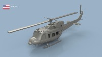 Bell 212 / 212 ASW 1/700 x4 - impression 3D