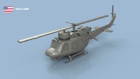 Bell 212 / 212 ASW 1/400 x4 - impression 3D