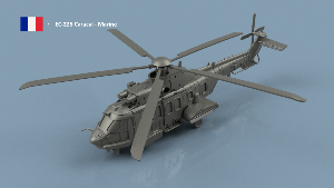 EC-225 Caracal 1/400 x2 - impression 3D