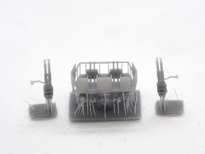 Canons Bofors 40mm quad avec masque - canons séparés 1/100 x2 en impression 3D