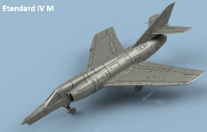 Etendard IV 1/400 x5 - impression 3D