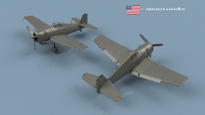 Grumman F-6 Hellcat 1/400 x5 - impression 3D