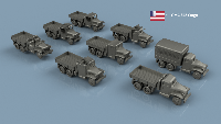 GMC 352 Cargo x6 1/144 - Impression 3D