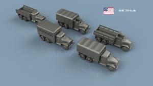 GMC 353 Early x6 1/100 - Impression 3D