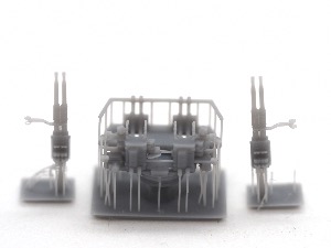 Canons Bofors 40mm quad - canons séparés 1/100 x2 en impression 3D
