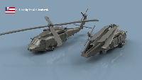 Sikorsky SH-60 x4 1/700 - impression 3D