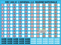 Cocardes Aéronautique Navale Marine Nationale 1/200