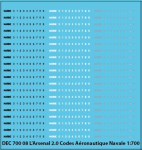 Codes Aéronautique Navale 1/700