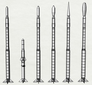 NASA Famille de lanceurs légers SCOUT 1961-1994 1/144 (en impression 3D)