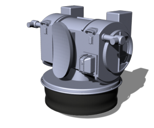 Conduites de tir 100mm 1/700 x5  DRBC-32C en impression 3D