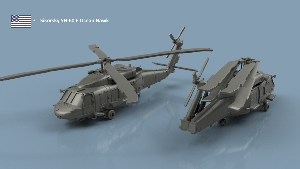 Sikorsky SH-60 F OceanHawk x4 1/400 - impression 3D