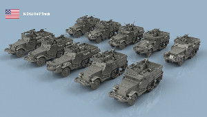 M2 Half Track 1/400 x10 - impression 3D