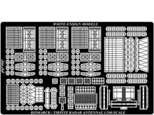 Bismarck Radars (Bismarck & Tirpitz) 1/200 