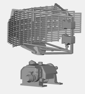 Radar DRBV-11 1/700 x1 en impression 3D