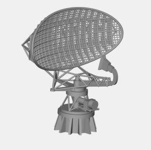 Radar DRBV-26 1/350  x1 en impression 3D