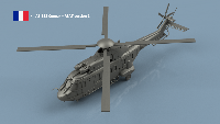 AS-532 Cougar - ALAT version 1 x2 1/400 - impression 3D