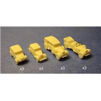 Set de voitures d'état-major allemandes x12 1/350