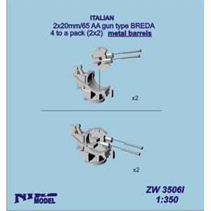 2x20mm/65 AA gun type Breda