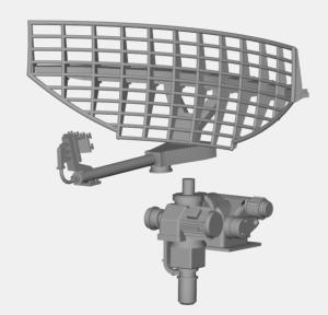 Radar DRBV-15A 1/700 x1 en impression 3D