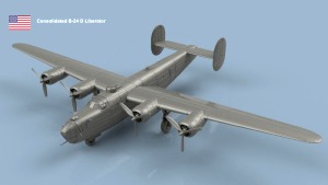 Consolidated B-24 Liberator 1/100 x1 - impression 3D