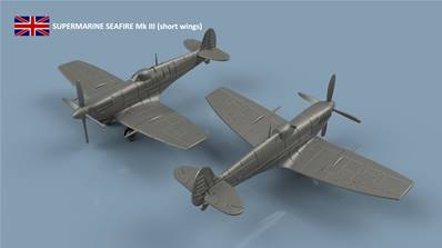 Sea Fire UK x5 1/700 - impression en 3D