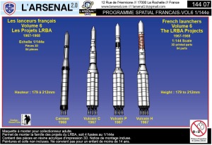 Programme spatial français-Vol6 1/144 - LES PROJETS DE LANCEUR MOYEN DU LRBA (en impression 3D)