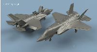 F-35 Lightning II 1/350 x5 - impression 3D