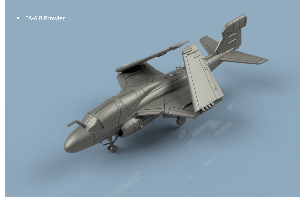 EA-6B Prowler ailes repliées x5 1/700 - impression 3D