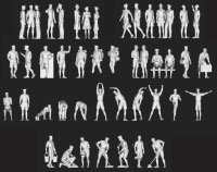 Personnages Set US Navy WWII (Tropical) x 80 1/400 - impression 3D