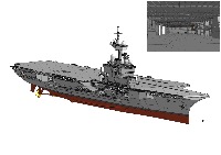 PRECOMMANDE PACK1- Porte-avions Charles de Gaulle + hangar OFFERT 1/400 - impression 3D